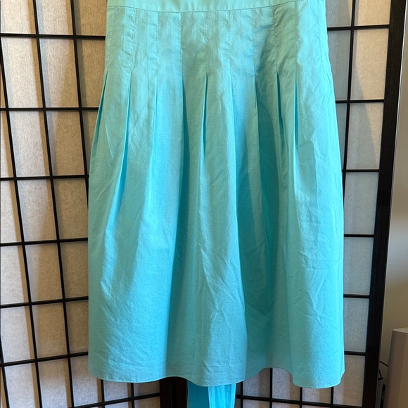 Liz Claiborne Aqua Pleated Midi Dress - Picture 5 of 5